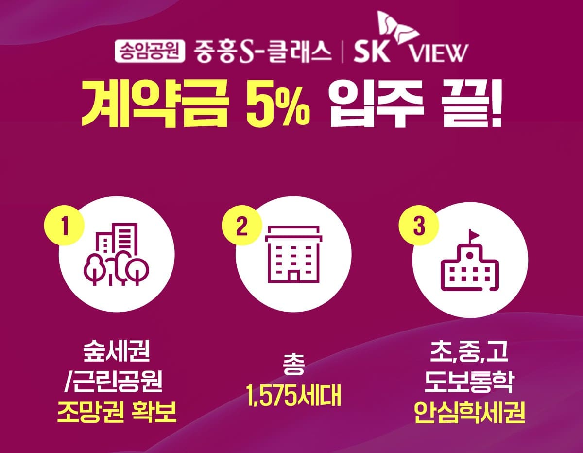 송암공원 중흥s클래스 프리미엄